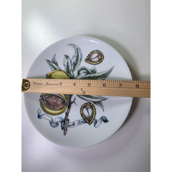 Vintage BAREUTHER BAVARIA Botanical Hand Painted Fruit Plates Set of 2 - Picture 4 of 7